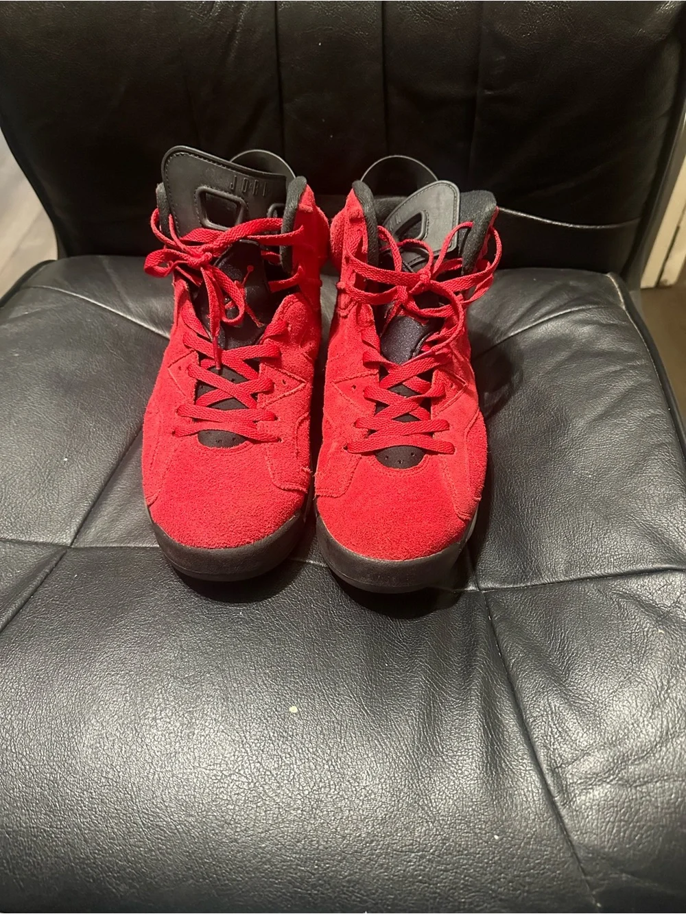 Jordan Men's Athletic Shoes Red and Black
